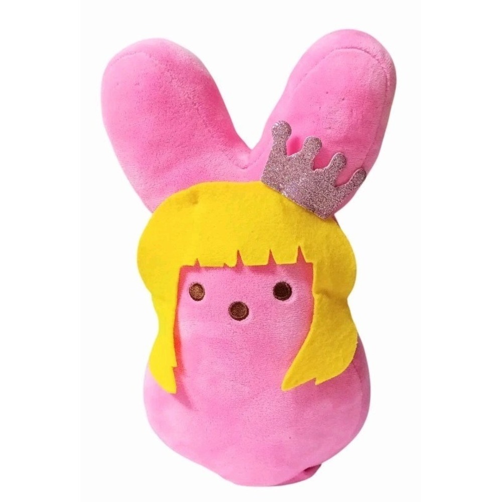 12" Dancing Animated Pink Princess Peeps Plush with Crown Plays Music & Dances